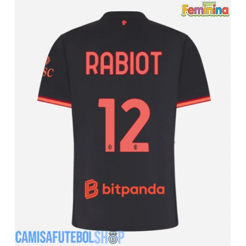 Camisa de time de futebol AC Milan Adrien Rabiot #12 Replicas 3º Equipamento Feminina 2026-27 Manga Curta